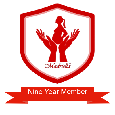 Madriella 9 year badge